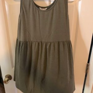Olive green maternity tank